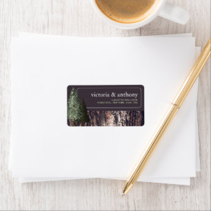 Étiquette Redwoods & Bark, Mariage rustique