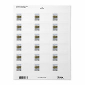 Étiquette Réflexions sur les granges (Feuille entière)