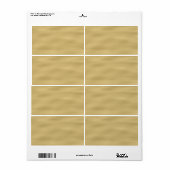 Étiquette Regard de plage sablonneuse cool (Feuille entière)