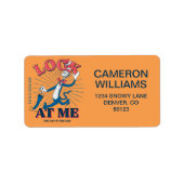 Étiquette Regarde-Moi Chat Dans Le Casquette (Devant)