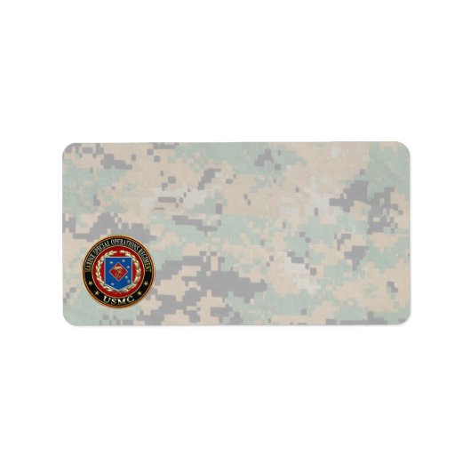 Étiquette Régiment d'opérations spéciales marines (MSOR) [3D (Devant)