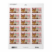Étiquette Reindeer Love Cookies (Feuille entière)