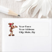 Étiquette Reinder de Noël (En situation)