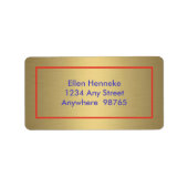 Étiquette Reine des Coeurs (Devant)