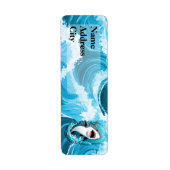 Étiquette Rejoignez-nous pour un requin mordant (Devant)