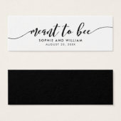 Étiquette Relax Script Signifiant Favour Mariage d (Devant & derrière)