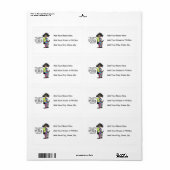 Étiquette Remise aux seniors (Feuille entière)