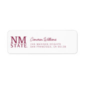 Étiquette Remise des diplômes de l'Université d'État du Nouv (Devant)