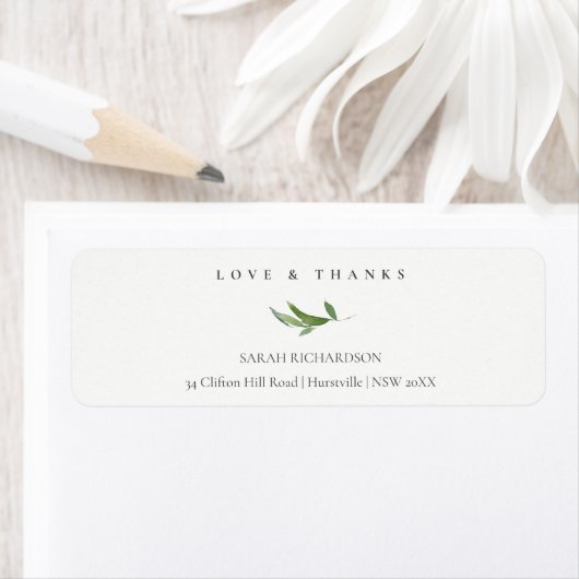 Étiquette Remise en état de verdure minimale pour le feuilla (En situation)