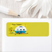 Étiquette Remorque Happy Campers (En situation)