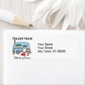 Étiquette remorque parc déchets avec classe (En situation)