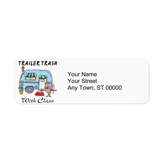 Étiquette remorque parc déchets avec classe (Devant)