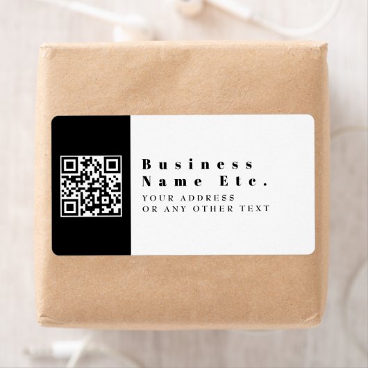 Étiquette Remplacer par votre code QR | Moderne (En situation)