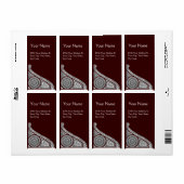 ÉTIQUETTE RENAISSANCE BROWN (Feuille entière)