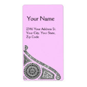 Étiquette RENAISSANCE rose (Devant)