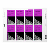 Étiquette RENAISSANCE Violet pourpre (Feuille entière)