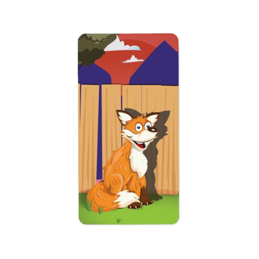 Étiquette renard (Devant)