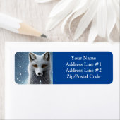 Étiquette Renard arctique sauvage (En situation)