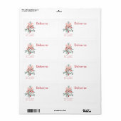 Étiquette Rencontre-moi sous le gui (Feuille entière)