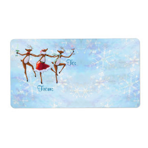Étiquette RENNE de DANSE d'ÉTIQUETTE de CADEAU par SHARON