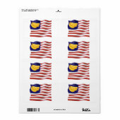 Étiquette République bananière (Feuille entière)