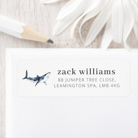 Étiquette requin (En situation)