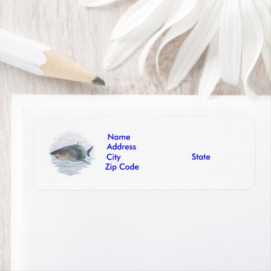 Étiquette Requin (En situation)