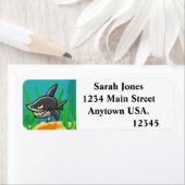 Étiquette Requin à grains (En situation)