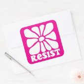 Étiquette résistante au design floral pacifique (Enveloppe)