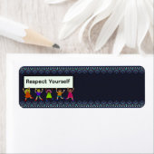 Étiquette Respect Yourself Return Address Label (En situation)
