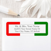 Étiquette Restaurant italien Drapeau (En situation)