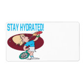 Étiquette Restez hydraté (Devant)