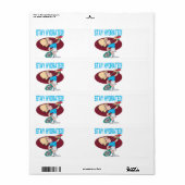 Étiquette Restez hydraté (Feuille entière)