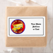 Étiquette Retour À L'École Bus Fun (En situation)