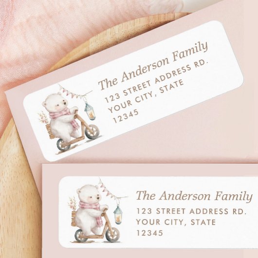 Étiquette Retour Baby shower Fille d'attente précoce