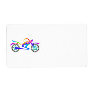 Étiquette Retour de MOTO d'art de bruit, adresse ou avenue