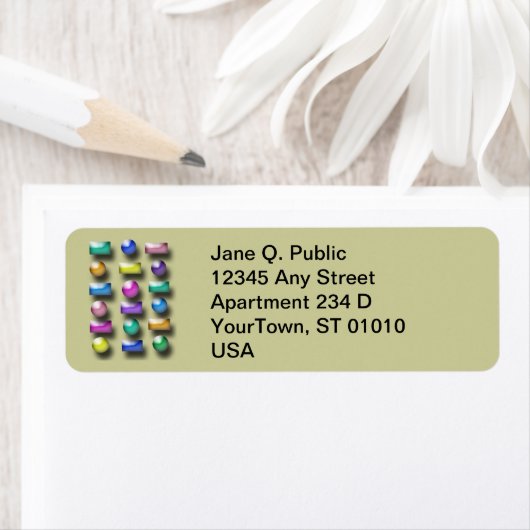 Étiquette - retour - Formes 3D (En situation)