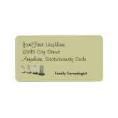 Étiquette - retour - pierres (Devant)