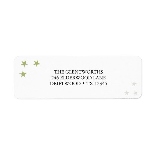 Étiquette Retourner l'adresse de Noël (Devant)