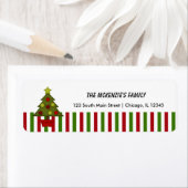 Étiquette Retourner les bandes d'adresse (En situation)