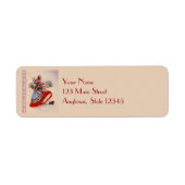 Étiquette Retours d'adresse de Noël (Devant)