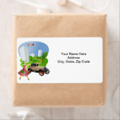 Étiquette rétro (En situation)