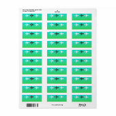 Étiquette Rétro Airplaine (Feuille entière)