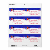 Étiquette Rétro Arbre de Noël Ferme Retourner Adresse Étique (Feuille entière)