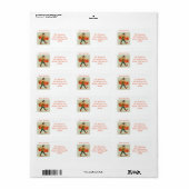 Étiquette Retro Cartoon Postman Adresse de retour de vacance (Feuille entière)