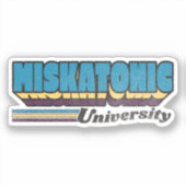 Étiquette rétro de l'Université Miskatonic (Recto)