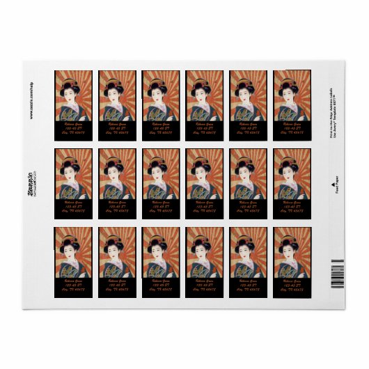 Étiquette Rétro de Vintage (Feuille entière)