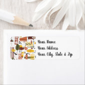 Étiquette Retro Fall A Go-Go (En situation)