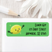 Étiquette Retro Lemon Guy (En situation)