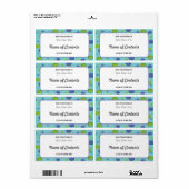 Étiquette Retro Midcentury Modern Canning Jar Label (Feuille entière)